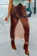 Load image into Gallery viewer, Leopard Print Mesh Maxi Skirt (S-XL) $30.99