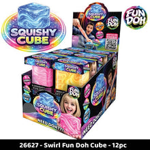 Load image into Gallery viewer, Fun Doh Swirl Squishy Cubes Viral Assortment - 12/Display
