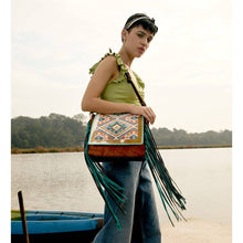 Load image into Gallery viewer, #22 Lizzy's Boutique Rangoli Leather &amp; Hair on Bag - $66.99