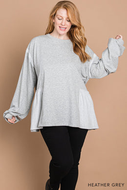 #30 - FD - Contrast French Terry Top