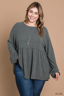 #30 - FD - Grey Babydoll Top