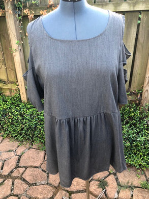 #30- FD - Grey Cut Out Sleeve