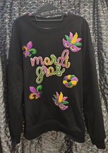 Load image into Gallery viewer, Mardi Gras Sequin Sweatshirt