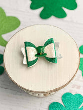 Load image into Gallery viewer, Lucky Leprechaun Hat Glitter Bow - $4.00