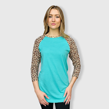 Load image into Gallery viewer, Cheetah Animal Print Tiffany Top with Transfer $26.99