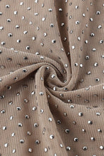 Load image into Gallery viewer, ROUND NECK RHINESTONE GLITTER LONG SLEEVE TOP - $17.29