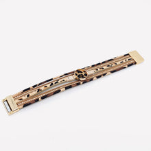 Load image into Gallery viewer, Bohemian Multi-Layer Leopard Magnetic Buckle Bracelet - LB