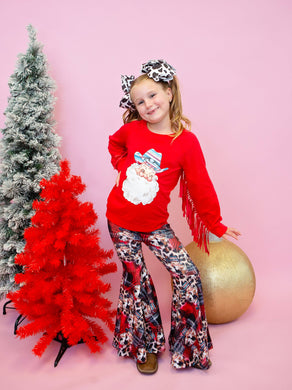 Rodeo Santa Fringe Sweater & Bell Bottom Set