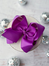 Load image into Gallery viewer, 5.5" Oversize Grosgrain Hair Bow | Alligator Clip or (Headband - Coming Soon)