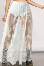 Load image into Gallery viewer, LACE SEE-THROUGH SEXY SKIRT: Black / (S) 1