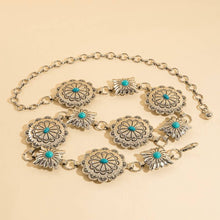 Load image into Gallery viewer, Western Round Concho Disc Chain Belt