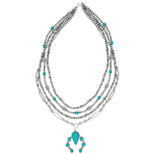 Load image into Gallery viewer, Squash Blossom Multistrand Necklace