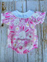 Load image into Gallery viewer, EGG START &amp; bunny embroidery easter baby onesies  - $19.99