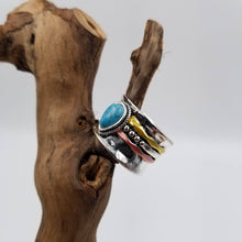 Load image into Gallery viewer, Retro Medieval Semi Precious Turquoise Ring