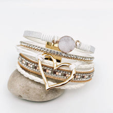 Load image into Gallery viewer, Multi-Layer Heart Charm Bangle Bracelets - BJ/LB