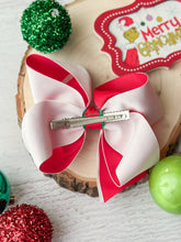 Load image into Gallery viewer, Mean Green Christmas Double Layer Hair Bow