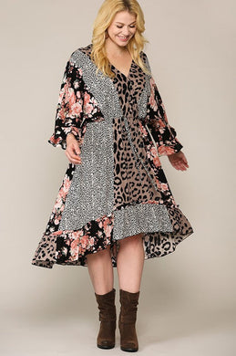 #30 - FD -Leopard/Floral Dress