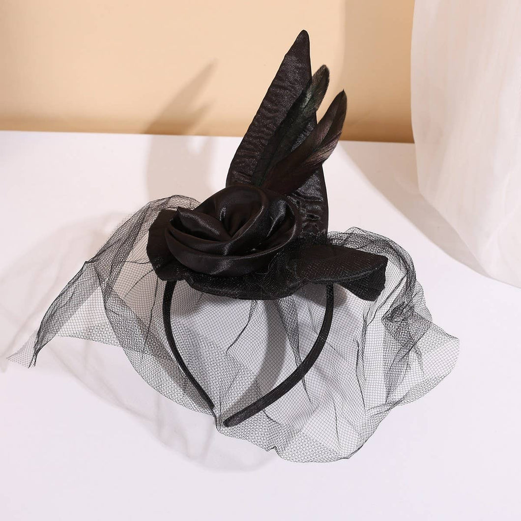 CARNIVAL PARTY HALLOWEEN DANCE WITCH HAT HEADBAND - $15.98