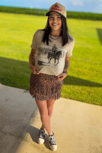 Load image into Gallery viewer, Fort Worth Fringe Skirt - Leopard   $45.90