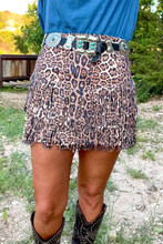 Load image into Gallery viewer, Fort Worth Fringe Skirt - Leopard   $45.90