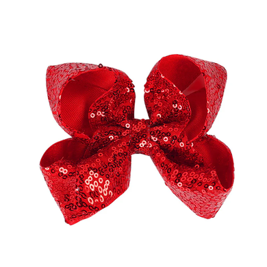 Glam Sequin Bow Hair Clip for Girls – Sparkle & Shine Bow $7.00