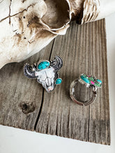 Load image into Gallery viewer, Western Pendant Adjustable Ring - Cactus | Steer 