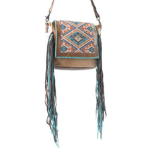 Load image into Gallery viewer, #22 Lizzy's Boutique Rangoli Leather &amp; Hair on Bag - $66.99