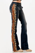 Load image into Gallery viewer, Tassel Trim Sides Mid-Rise Boot Cut 32"  - $108.99