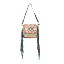 Load image into Gallery viewer, #22 Lizzy's Boutique Rangoli Leather &amp; Hair on Bag - $66.99