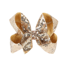 Load image into Gallery viewer, Glam Sequin Bow Hair Clip for Girls – Sparkle &amp; Shine Bow $7.00