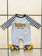 Load image into Gallery viewer, Baby Pumpkin Ruffle Romper