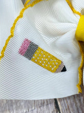 Load image into Gallery viewer, Pencil Embroidered Moonstitch Hair Bow | Clip or Headband