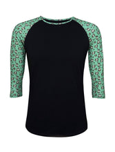 Load image into Gallery viewer, Cheetah Black Green Top - $26.99