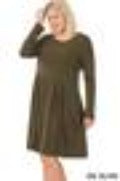 #30 - FD -Charcoal Long Sleeve Dress